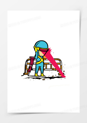 扁平化激光射线