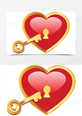 心形锁130心形的锁和钥匙图标522手绘金色心形钥匙金锁21心形的锁芯
