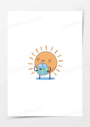 太阳地球图片素材