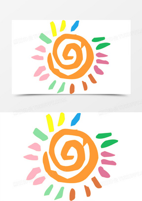 彩色太阳图片素材