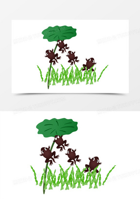 小青蛙卡通图片素材