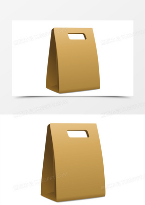 矢量立体纸袋