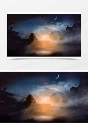 古代夜色宣传海报