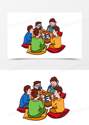 卡通聚会图片素材