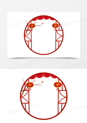 灯笼框图片素材