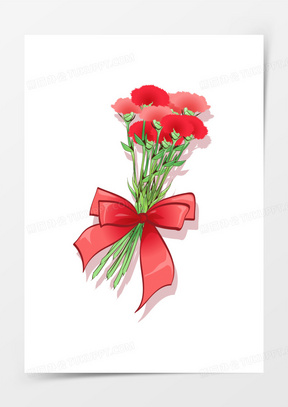 花朵康乃馨母亲节png矢量素材