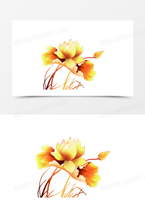 金色荷花图片素材