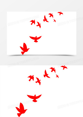 241红色鸽子漂浮素材00鸽子和红色丝带00红色眺望塌鸽子海报背景海岸