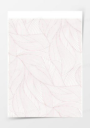 紫色手绘树叶线条纹理