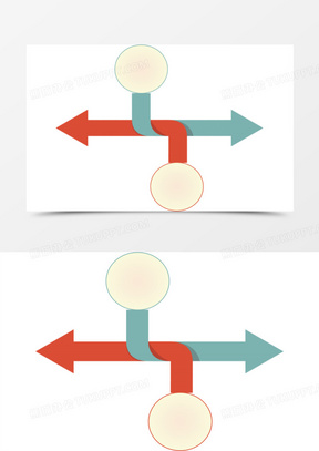 对比箭头图片素材