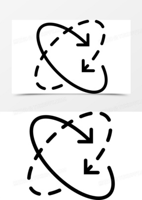 圆形汇聚箭头图标