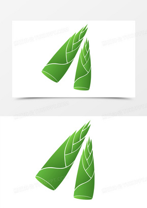 卡通手绘矢量春笋免抠元素