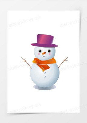 小雪人图片素材