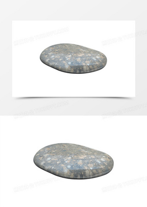 鹅卵石花纹石头圆形