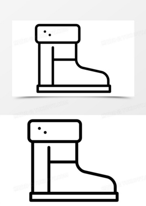 雪地靴图标
