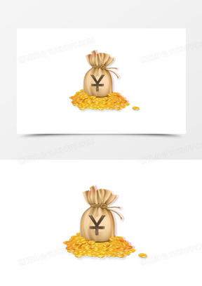 人民币钱袋101卡通矢量金币人民币符号71卡通黄色人民币符号钱币20