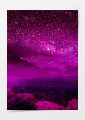 紫色星空夜空星辰繁星40漫天繁星夜景50鲜花繁星亮光气泡00七夕情人节