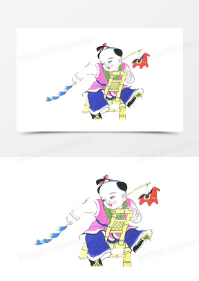 卡通胖娃娃免抠素材