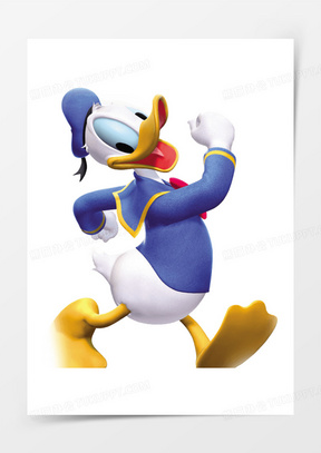 卡通小鸭子儿童节素材