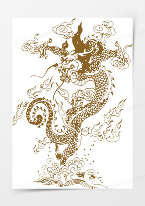 龙花纹图片素材