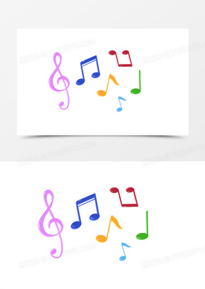 彩色音符图片素材