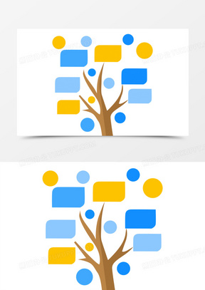 创意树状图模板图片