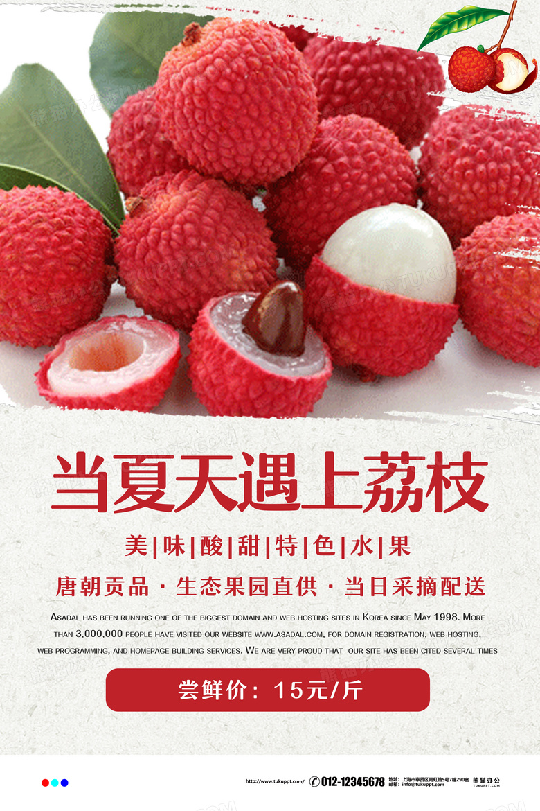 当夏天遇上荔枝海报