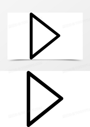播放按钮箭头图标