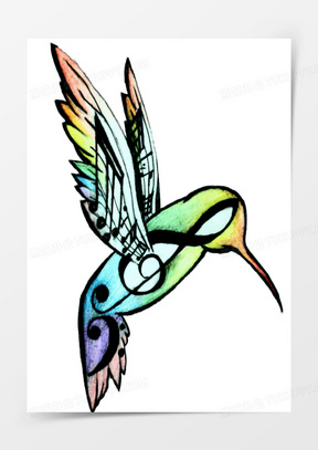 卡通手绘音符50蓝色卡通梦幻唯美爱心白云音符10卡通音符符号30卡通