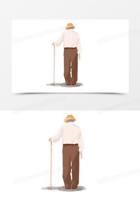 背影免抠元素912卡通手绘老爷爷的背影元素160手绘卡通唯美女性背影