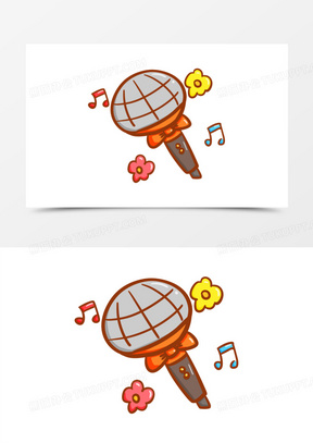 卡通麦克风图片素材