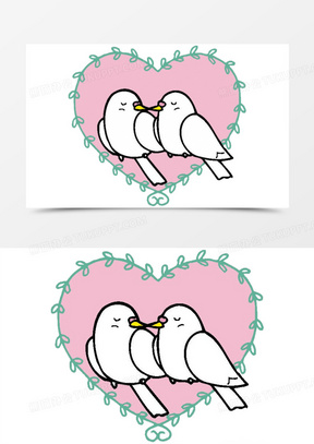 鸽子卡通图片素材