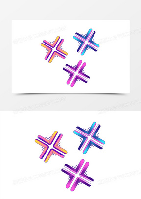 炫酷彩色综艺生气装饰元素