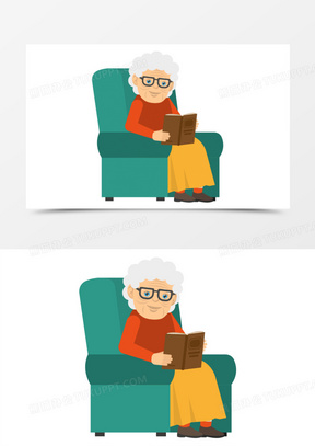 老年人看书