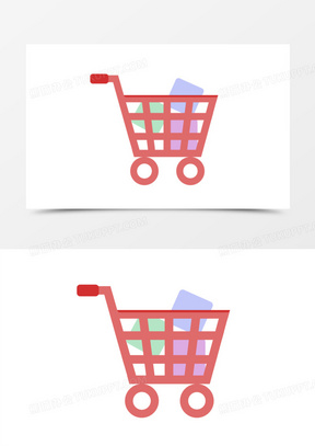 购物车卡通图片素材