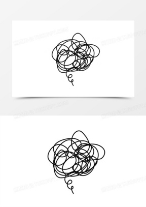 综艺头晕线团黑线装饰元素