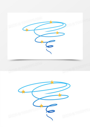 卡通手绘综艺头晕线团装饰元素