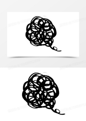 表情元素20线团手绘卡通装饰素材30卡通符号综艺头晕线团免抠装饰素材