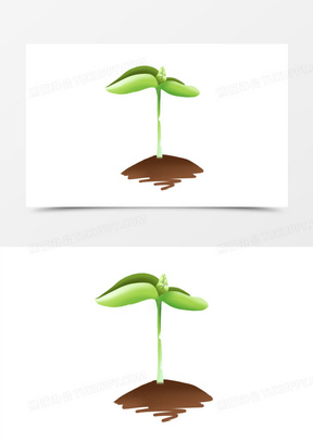 手绘绿色春芽豆芽发芽素材180手绘卡通豆芽发芽素材150手绘豆苗豆芽免