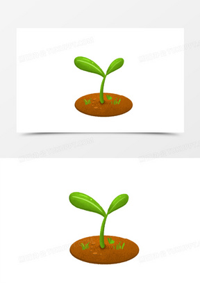 卡通树苗图片素材