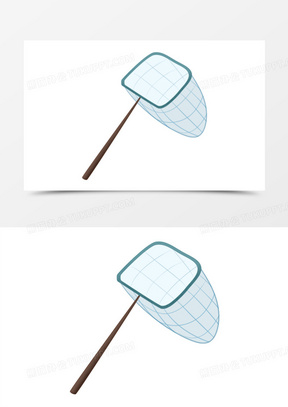 手绘卡通网兜免抠元素