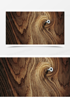 木头纹路上的钉子海报背景