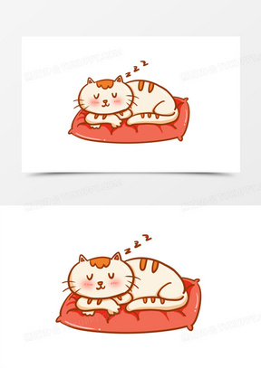 猫睡觉图片素材