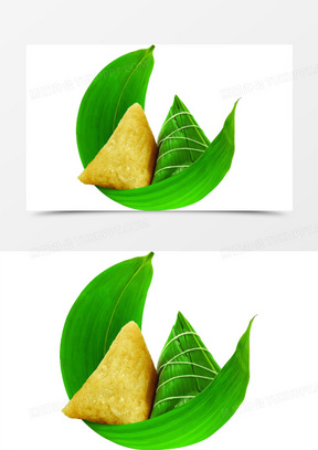 端午节粽子剥开的粽子月牙粽子