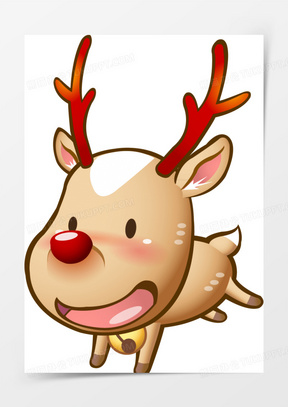 Q版圣诞小鹿图片