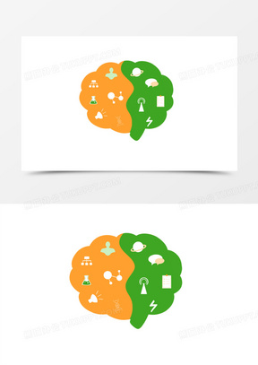 思维脑图图片素材