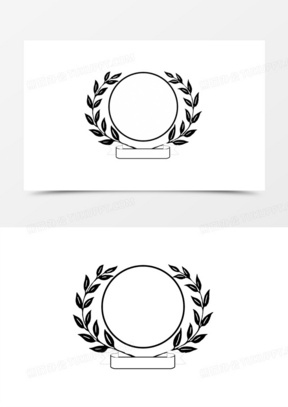 黑色徽章花纹装饰