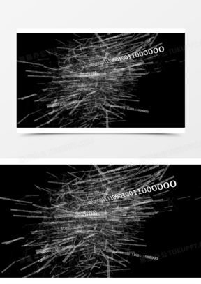 黑底混乱代码海报背景