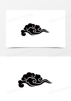 祥云黑色云朵古风云