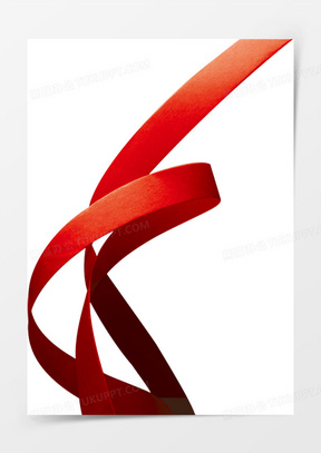 红色缠绕的丝带